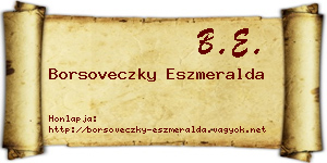 Borsoveczky Eszmeralda névjegykártya
